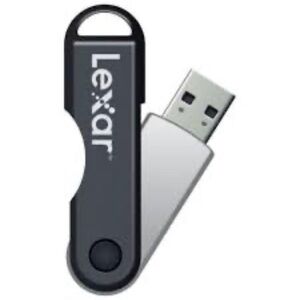 Lexar- 16 gig jump drive / flash drive with turnable lid for safe keeping